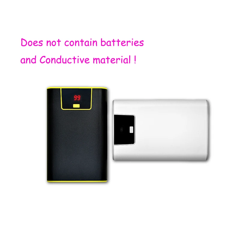 1 шт. DIY power Bank двойной USB выход портативный внешний аккумулятор ЖК-дисплей