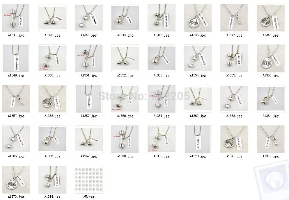 Новый продукт бижутерия для фитнеса и тяжелой атлетики большой гантель штанга с