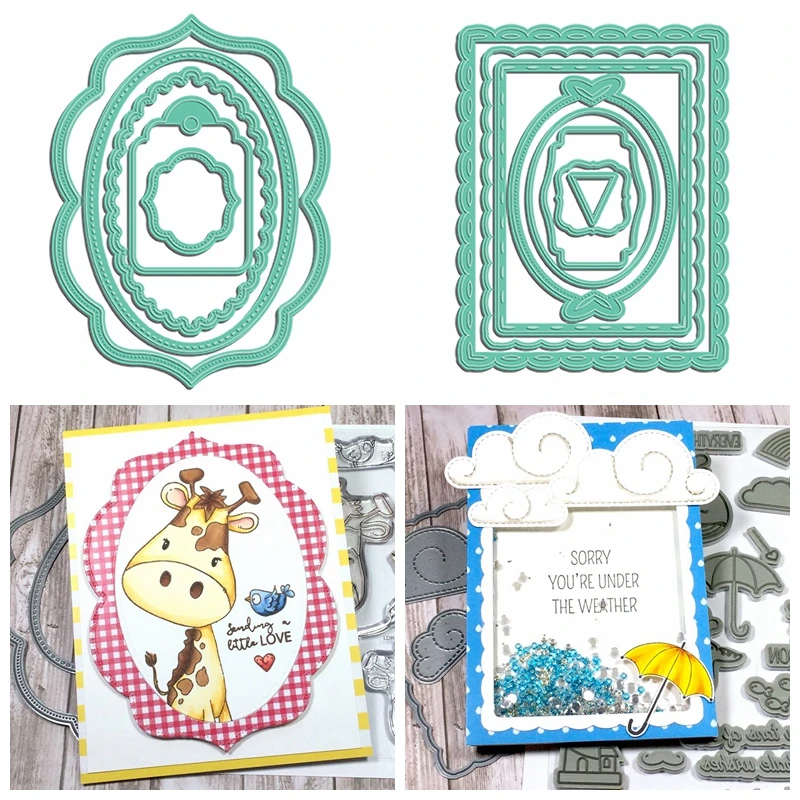 

Multi Rectangle Cover Frame Metal Cutting Dies Stencils For DIY Scrapbooking Decoration Embossing Supplier Handcraft Die Cut New