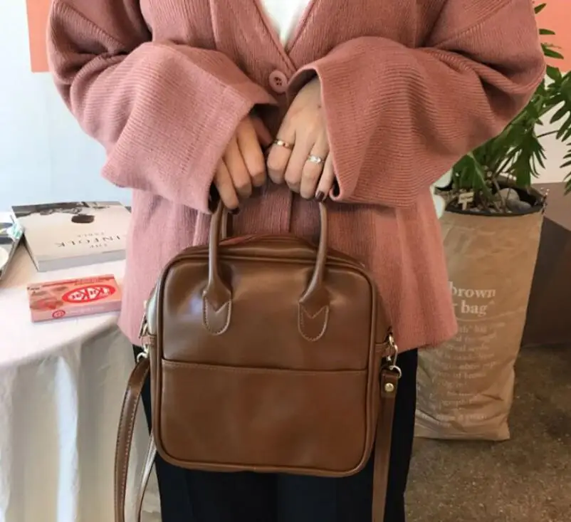 Brown AIMIYOUNG женские кожаные сумки женские сумки через плечо сумки для женщин сумки через плечо Bolsa женские сумки Mujer - Цвет: Brown