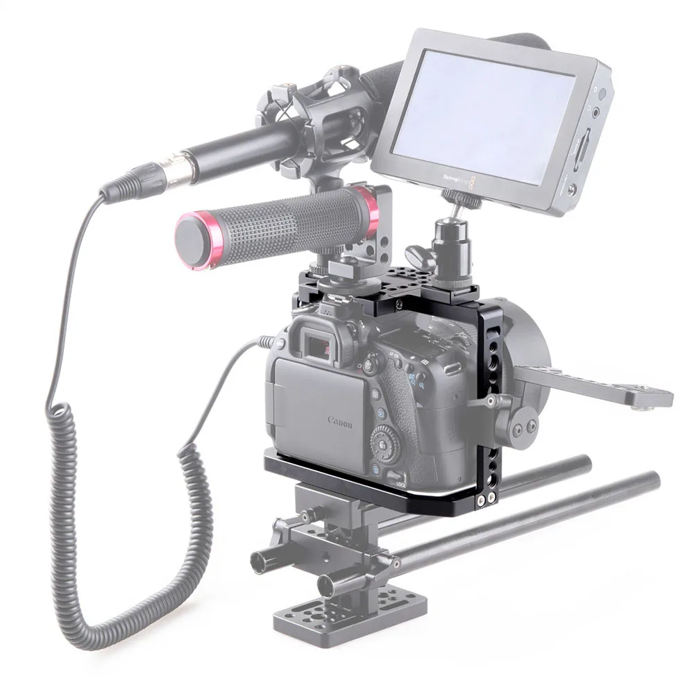 SmallRig Cage Kit для Canon EOS 80D/70D клетка для камеры с холодным башмаком+ Nato Rail быстросъемный монтажный комплект защитный чехол-1789