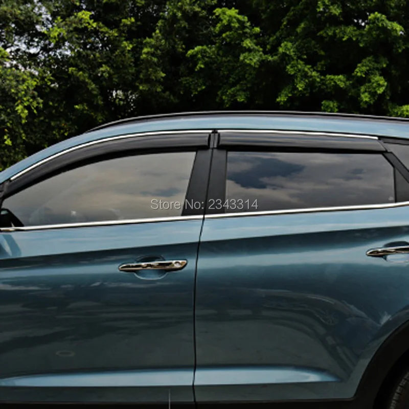 Для hyundai Tucson 2015 2016 боковое окно козырек вентиляционные шторы Защита от солнца и