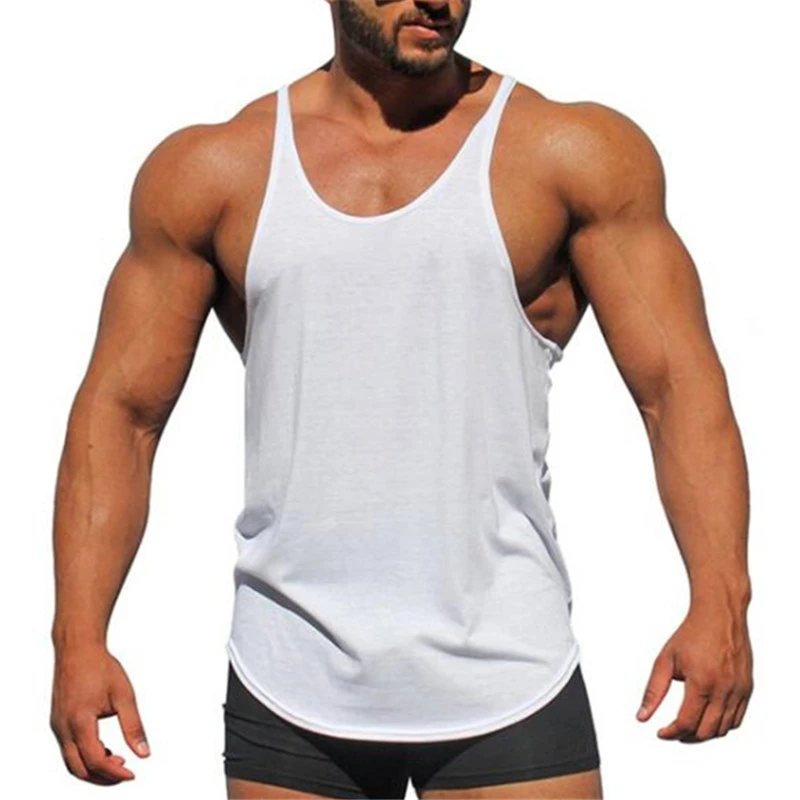 

Бодибилдинг Стрингер топы для мужчин чистый жилет сплошной цвет спортивные костюмы Майка нательная футболка для фитнеса мужской жилет руб...