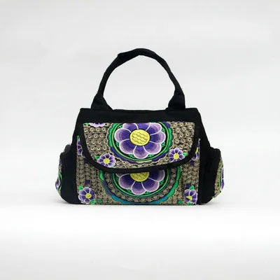 Новое поступление винтажная Женская многоразовая сумка с вышивкой!