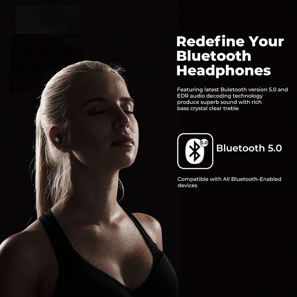 Gerleek Capsule TWS беспроводные наушники V5.0 Bluetooth гарнитура глубокий бас стерео звук