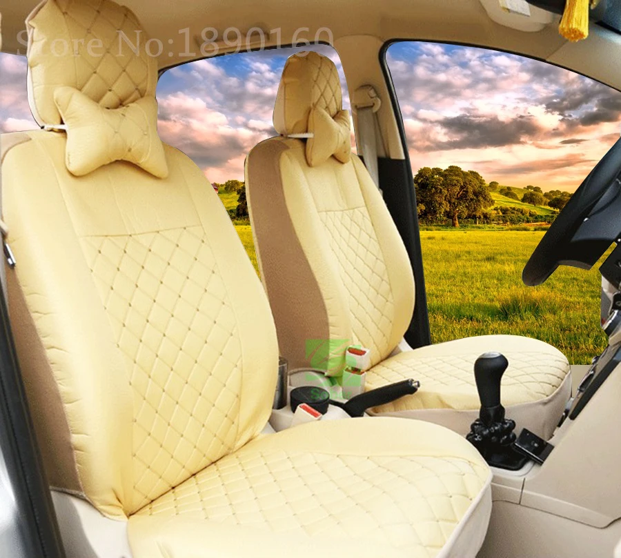 2 передних сидений Универсальный автомобильный чехол для сиденья Citroen C4 C5 C2 C3