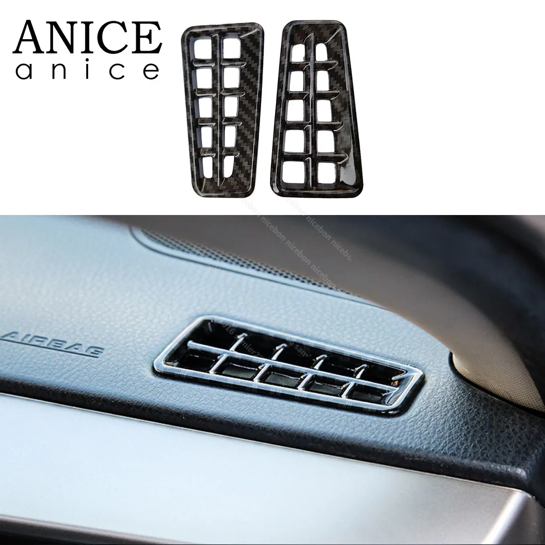 Углеродное волокно цвет кондиционер вентиляционное отверстие приборной панели