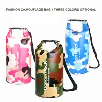5l10l15l20l30lwaterproof bags storage dry sack bag camouflage backpack for canoe kayak rafting outdoor sport swimming bags