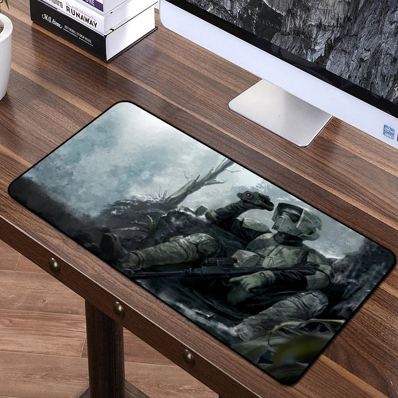 Большой игровой коврик для мыши FFFAS 700*400 мм размер L блокировка края ПК Настольный