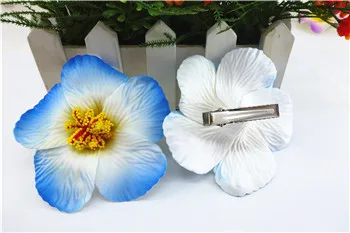 Гавайский цветок из синей пены яркий фотосессия 9 см|hair clip|hair flower clipflower hair clip |