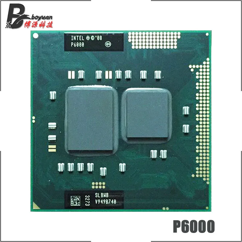 Двухъядерный процессор Intel Pentium P6000 SLBWB 1 8 ГГц 3 Мб 35 Вт сокет G1 / rPGA988A | Компьютеры и