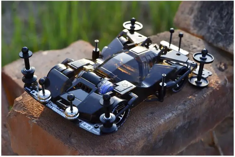 Бесплатная доставка чёрный прозрачный Tamiya Mini 4WD автомобильный FM шасси 19411 (не в
