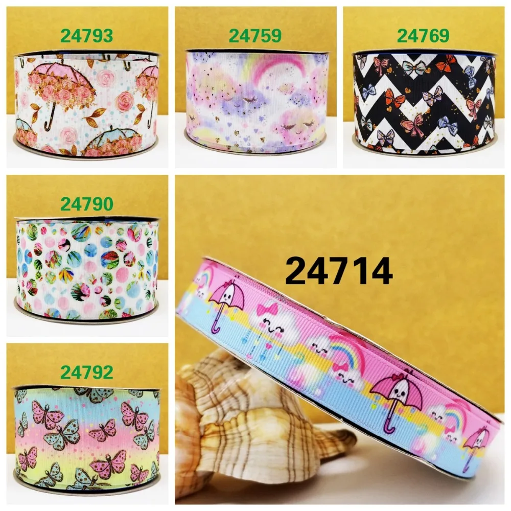 Бесплатная доставка 50 ярдов мультяшная печатная корсажная лента 24714|Ленты для
