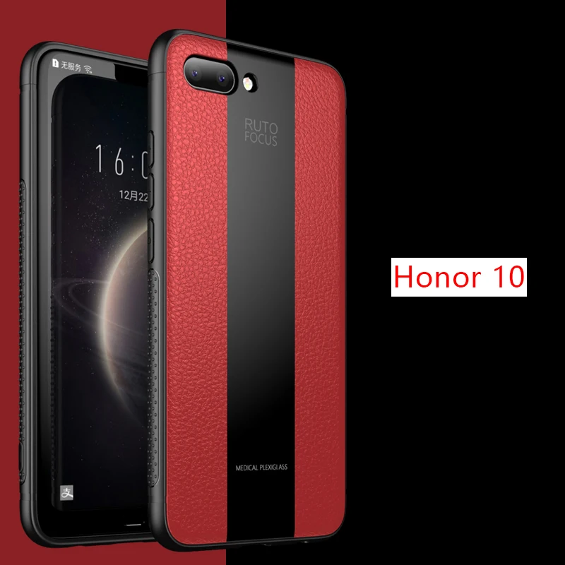 For Huawei Honor 8X Case PU Leather Cover Plexiglass Shockproof Luxury Hard Casing Housing 10 Phone Cases |