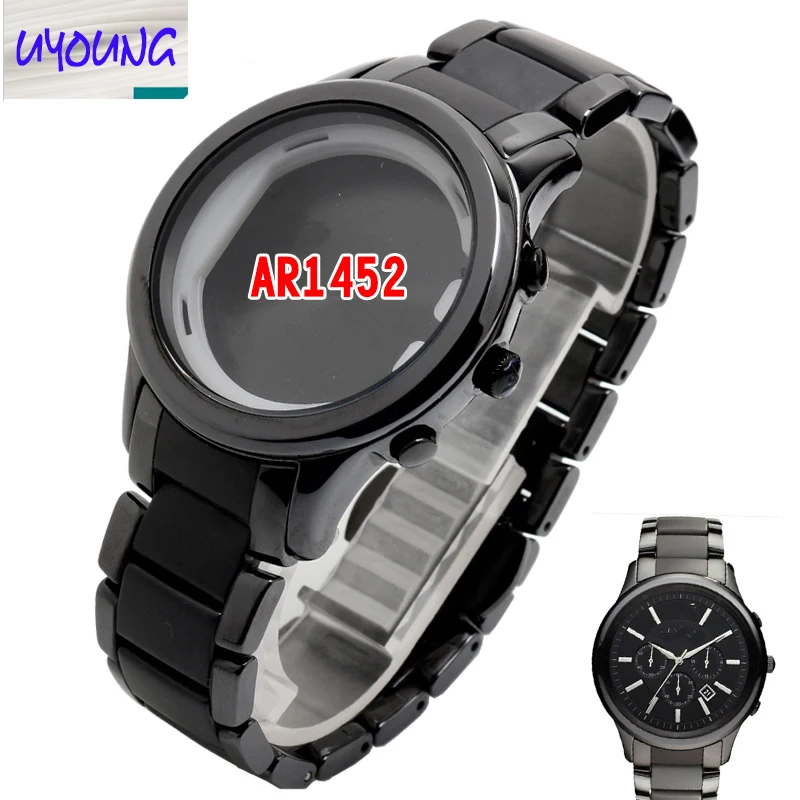 Керамическая цепочка для часов UYOGN черный чехол AR1452|straps for watches|black ceramic watch strapstrap