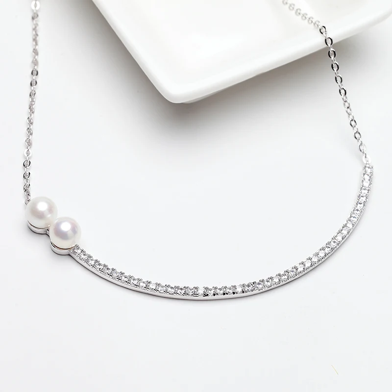 Новые ожерелья-Чокеры LUOTEEMI из белого золота с кубическим цирконием класса ААА