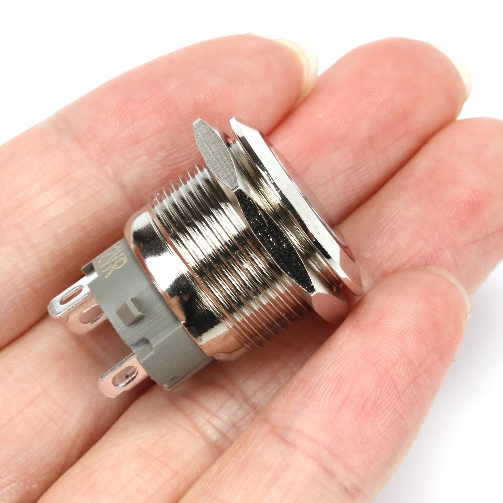 Металлический кольцевой кнопочный переключатель 2 шт./лот 16 мм светодиод 12 В 24 220