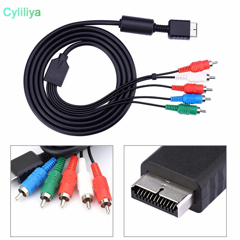 5 шт. 140 см компонентный 5RCA AV аудио видео HD ТВ кабель для Sony Playstation 1 2 3 PS3 PS2 PS1 пульт