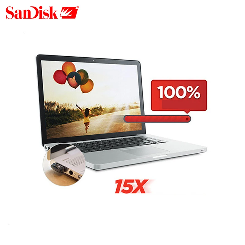 100% двойной флеш-накопитель SanDisk Mini USB 3 1 в коробке sub Флеш накопитель 16 Гб
