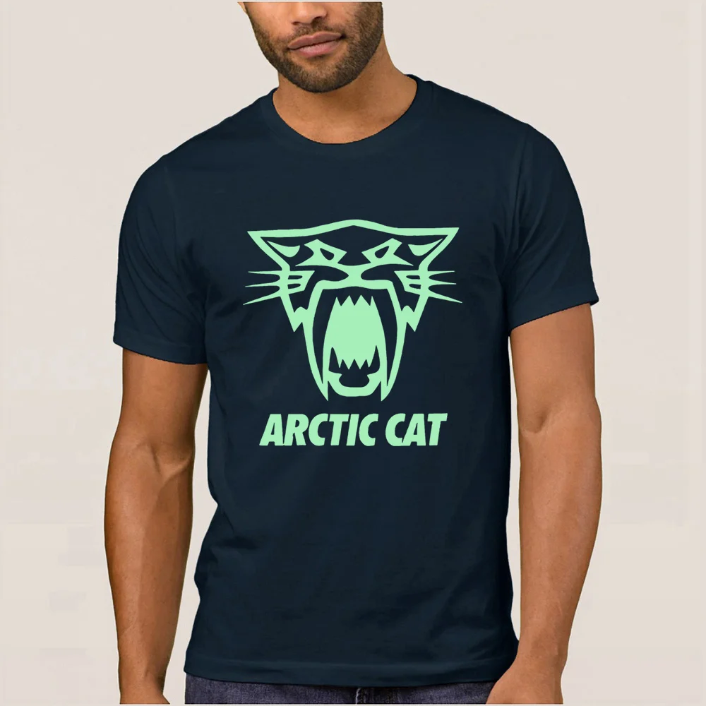 Arctic Cat Saber трафаретная печатная черная футболка с длинным рукавом Круглый вырез