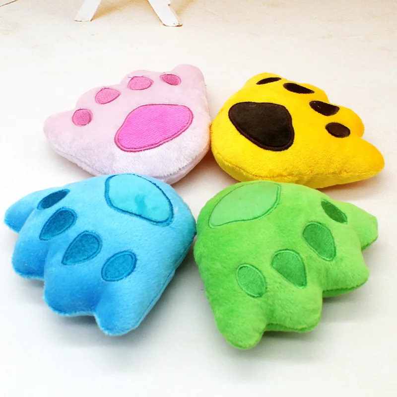 Милый медведь коготь плюшевые звук игрушки pet 4 Цвет bear paw T00059 для собак cat