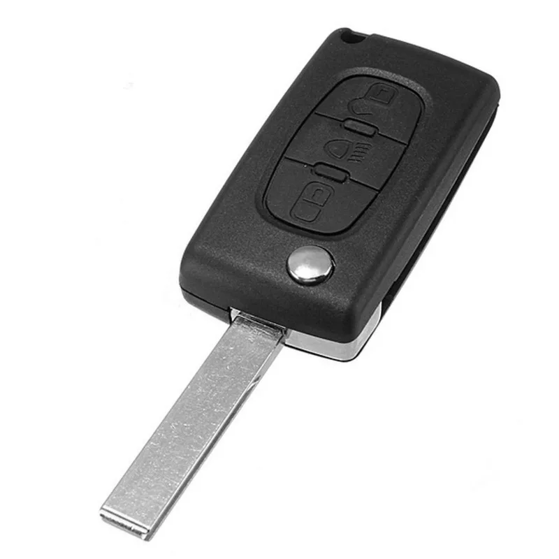 3 кнопки дистанционный смарт ключ Брелок чехол для Citroen C2 C3 C4 C5 C6 Пикассо Складной