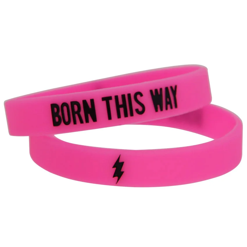 1 шт. силиконовый браслет Born This Way 3 цвета|bracelet 3|born this waywristband bracelet |