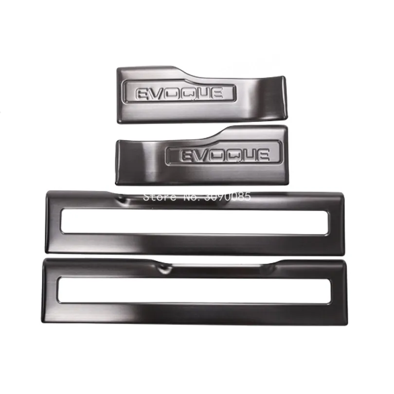 4 шт. Накладка на порог внутри двери из нержавеющей стали с лампой для Land Rover Range