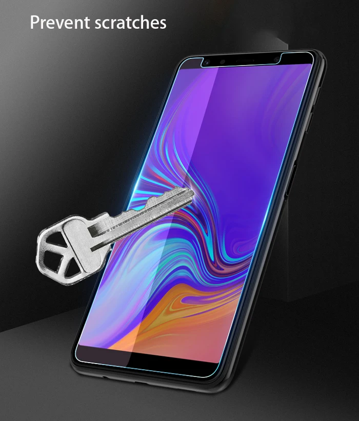 2.5D с уровнем твердости 9 H Экран Защитное стекло для samsung Galaxy A5 A6 A7 A8 2018 закаленное +