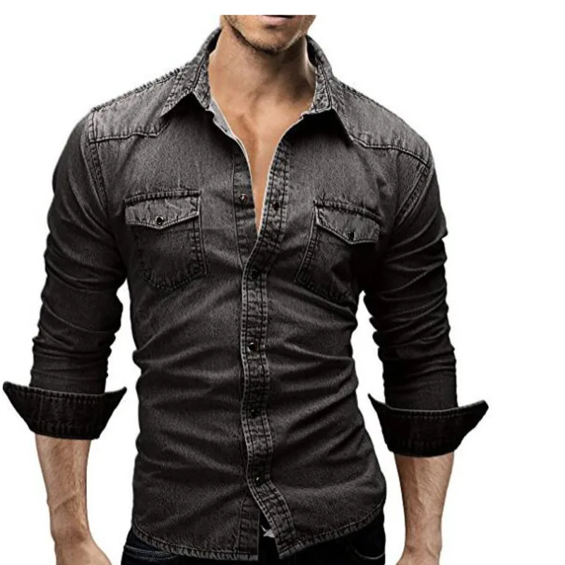 Мужская мода мужская повседневная рубашка Camisa Masculina облегающая Стильная