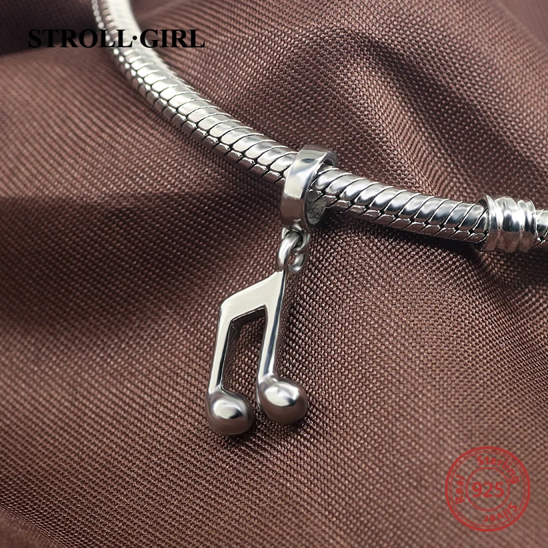 New 925 Sterling Silver Music Operator Charms Beads Fit Pandora Bracelets chain Authentic Luxury DIY Jewelry Gift For Lover