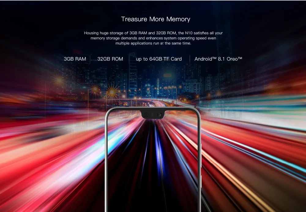 Doogee N10 3 ГБ 32 ГБ мобильный телефон разблокировка лица отпечаток пальца ID 5,84 ''1080*2280 FHD+ 19:9 дисплей 16 МП 4G LTE OTG Android 8,1 телефон