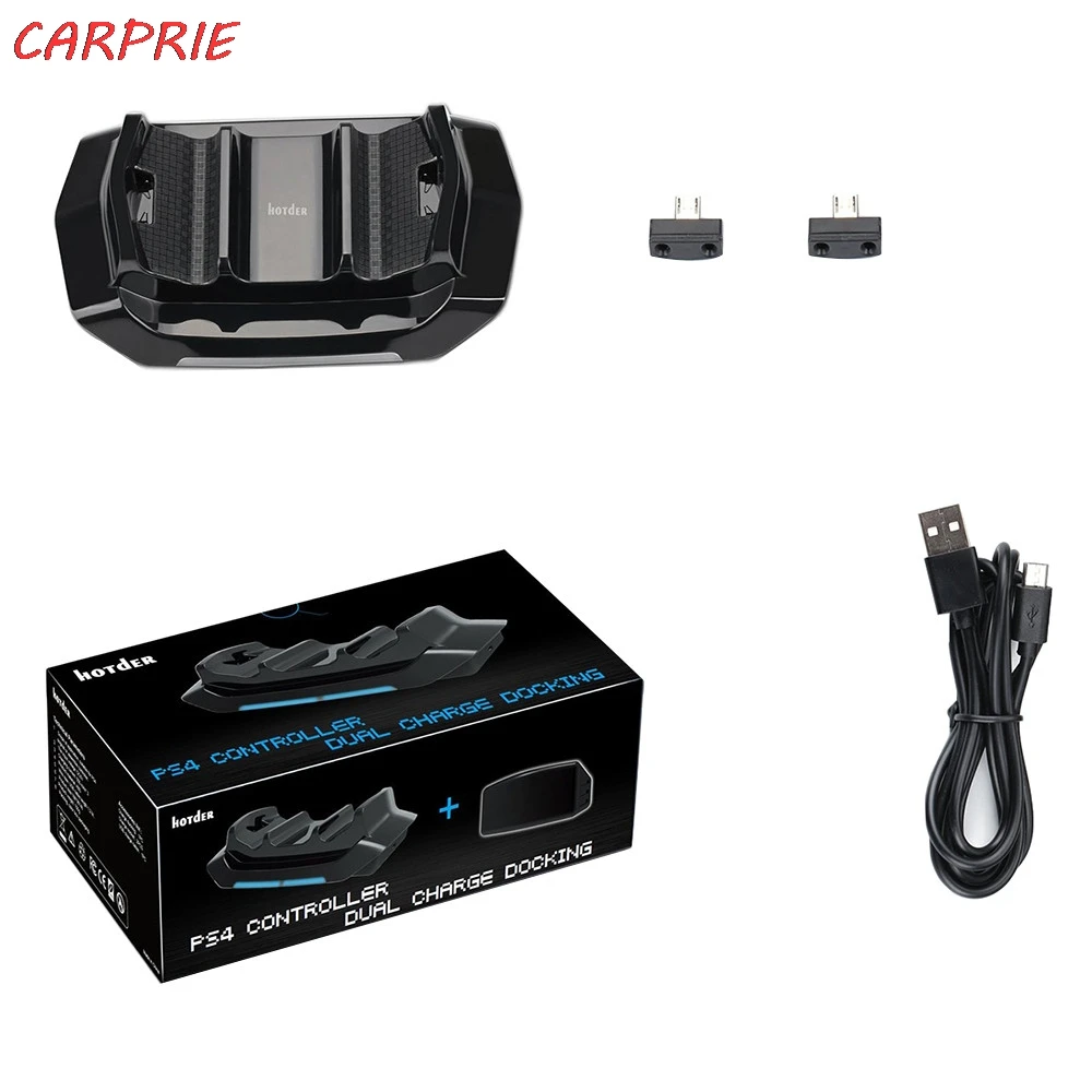 CARPRIE Контроллер беспроводных зарядных устройств двойной USB Подставка для Playstation 4