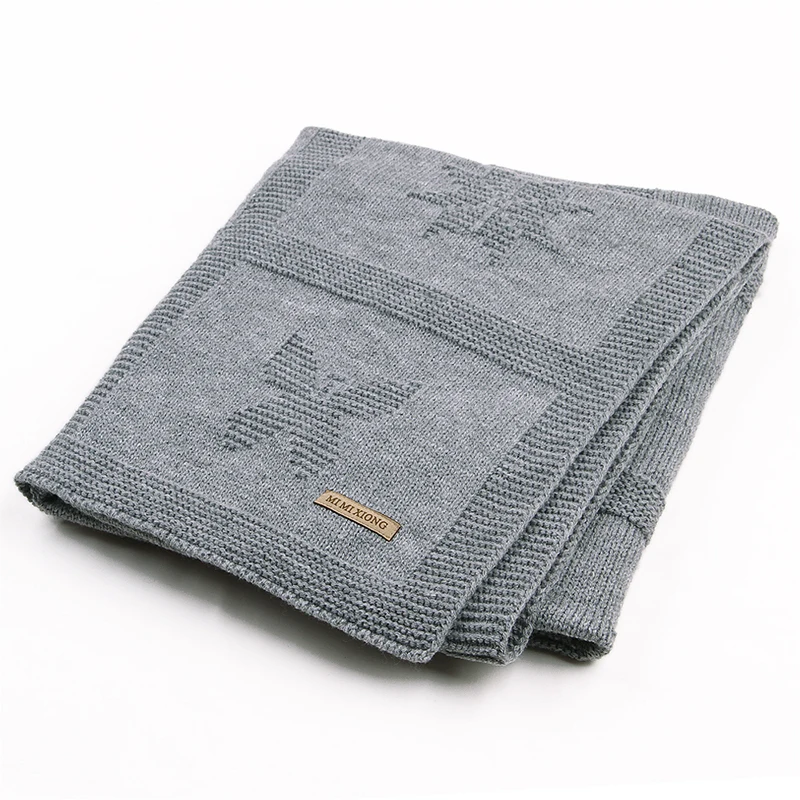 CieiK Baby Swaddle Blanket Вязаный Мягкий новорожденный Фотография Wrap Дети Малыш Цветочные