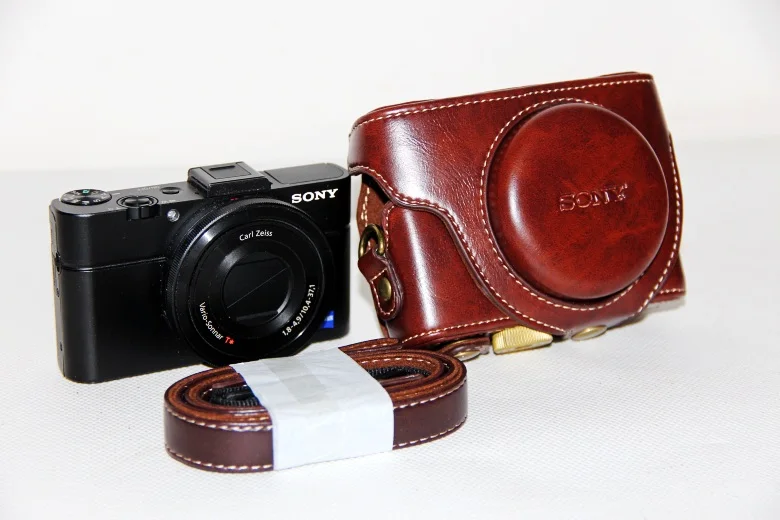 Новый Камера из искусственной кожи чехол сумка для sony DSC-RX100III M3 RX100 III RX-100 RX100III 4 M4