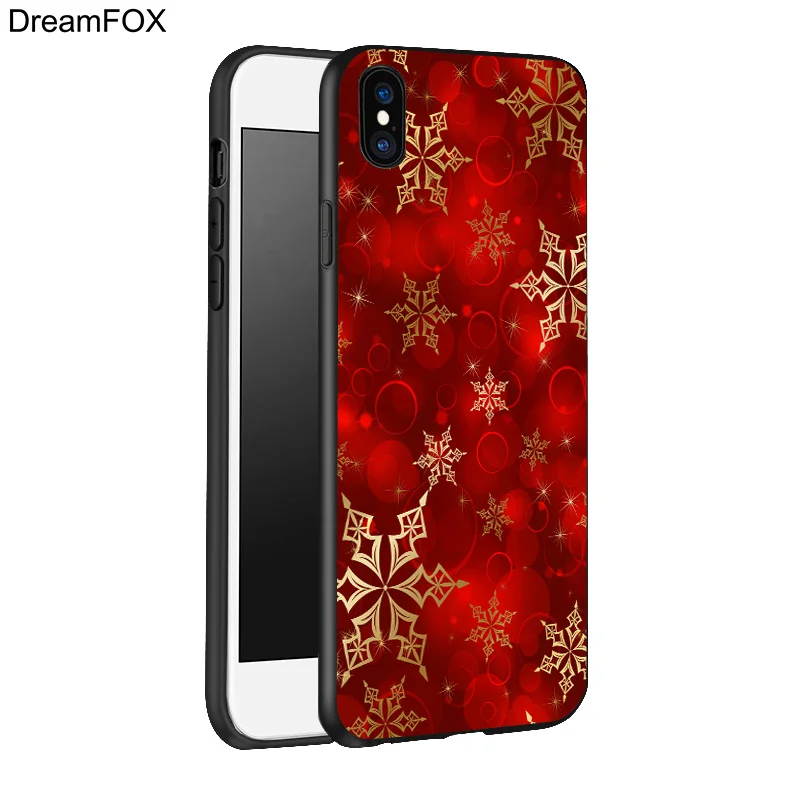DREAMFOX K202 Snow Flake Black Soft TPU Silicone Case Cover For Apple iPhone 11 Pro XR XS Max X 8 7 6 6S Plus 5 5S 5G SE |