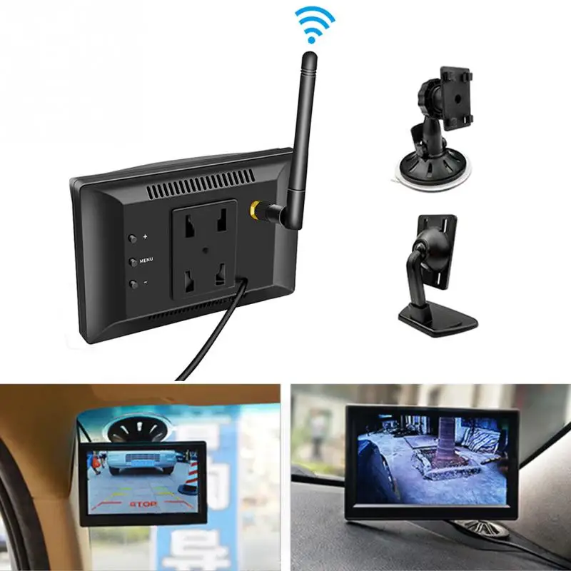 Stable Wireless Reversing Image HD Camera With LCD 7" Digital display Screen Car Monitor Night Vision Rear View | Автомобили и