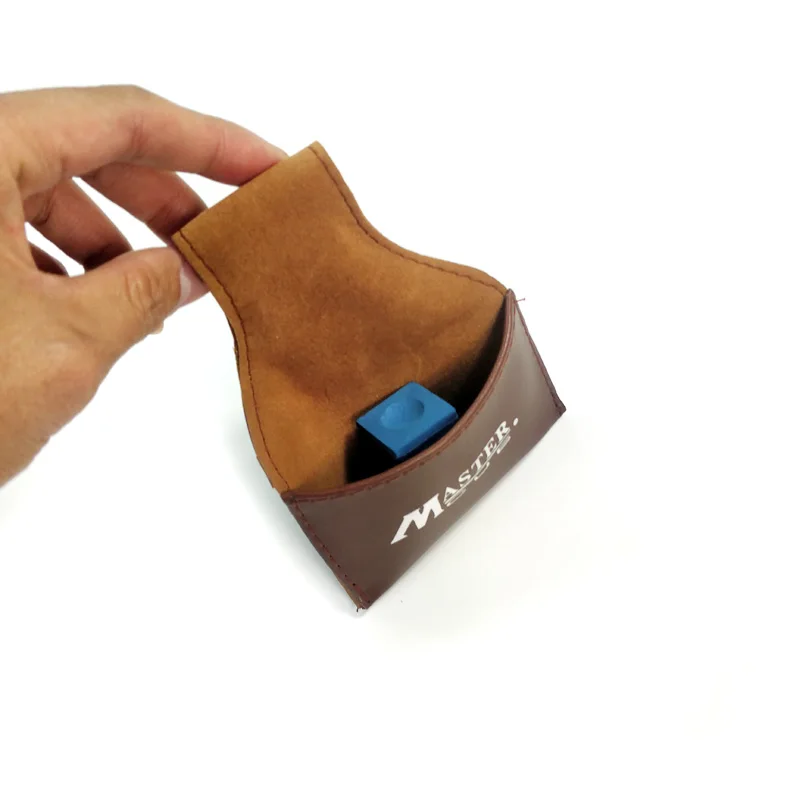 Бесплатная доставка 2 шт. портативный черный/коричневый кожаный мешок Мел для