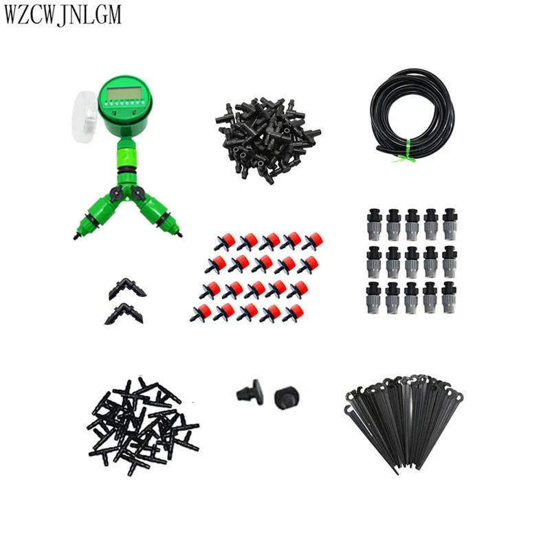 Садовая система автоматического полива 25 м комплект сделай сам с регулируемым