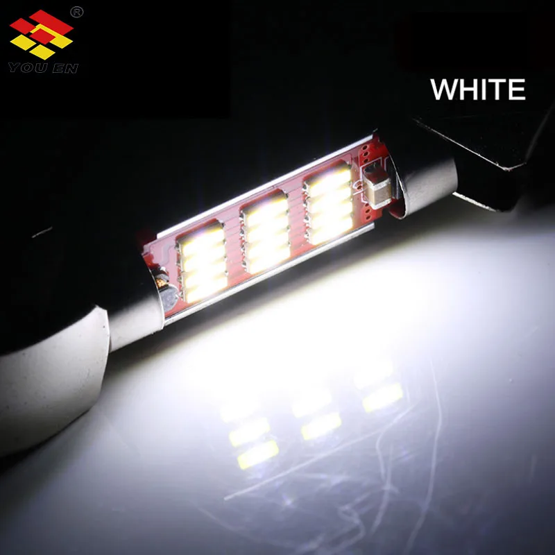 YOUEN 1 шт. 4014 SMD C5W C10W светодиодный автомобильный купольный светильник свет