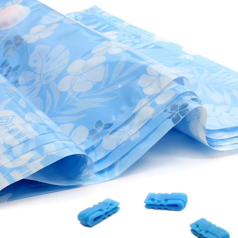 SDARISB Home Vacuum Compression Bag Clothing Fold Comforter Storage Bag Blue Waterproof Bag Luggage Storage Vacuum Bag