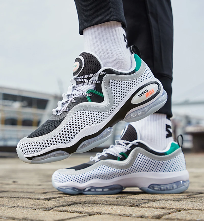 Li-Ning/Мужская обувь BUBBLE MAX II для образа жизни с воздушной подушкой; спортивная обувь с дышащей сеткой в стиле ретро; кроссовки для отдыха; AGLP001 YXB263