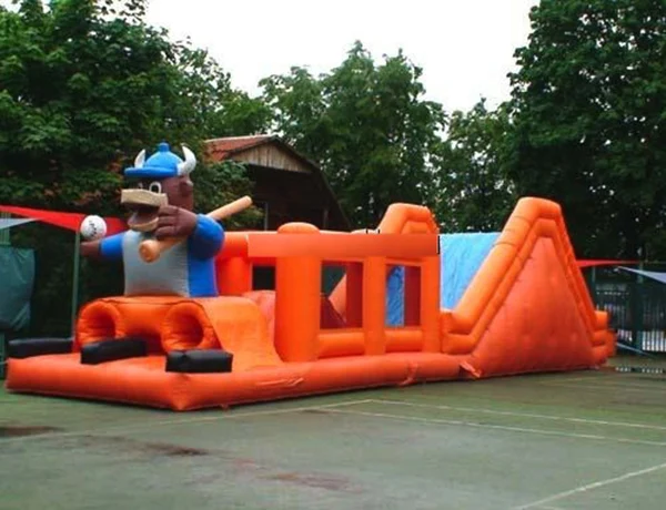 Хит продаж надувной замок с препятствиями и горкой для детей по заводской цене |