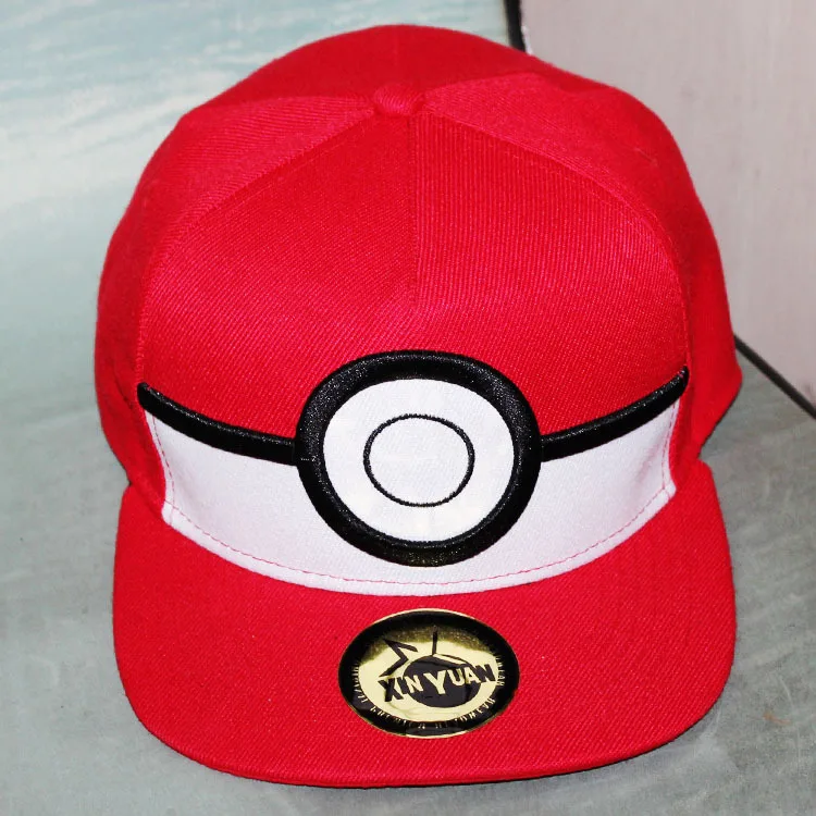 Мультфильм Pokemon ball Косплей бейсбольная кепка красная Пикачу Новинка Аниме Poke Ball