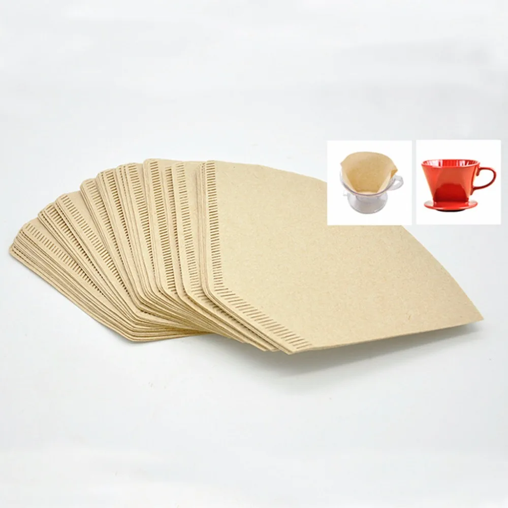 

102 "V" Shape Coffee Cup Filter Paper Espresso Machine Mocha Pot Strainer Sheet
