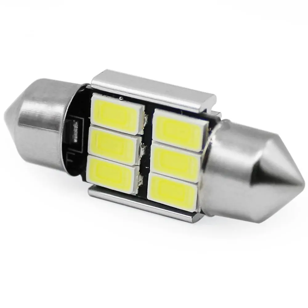 Современный автомобиль 4x C5W C10W C3W 31 мм 6smd светодиодный гирлянда Осветительная