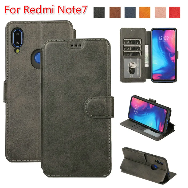 Для Redmi Note7 Note5 6 pro 6A A2 кожаный магнитный чехол кошелек для Xiomi 9 8 6X флип с отделением