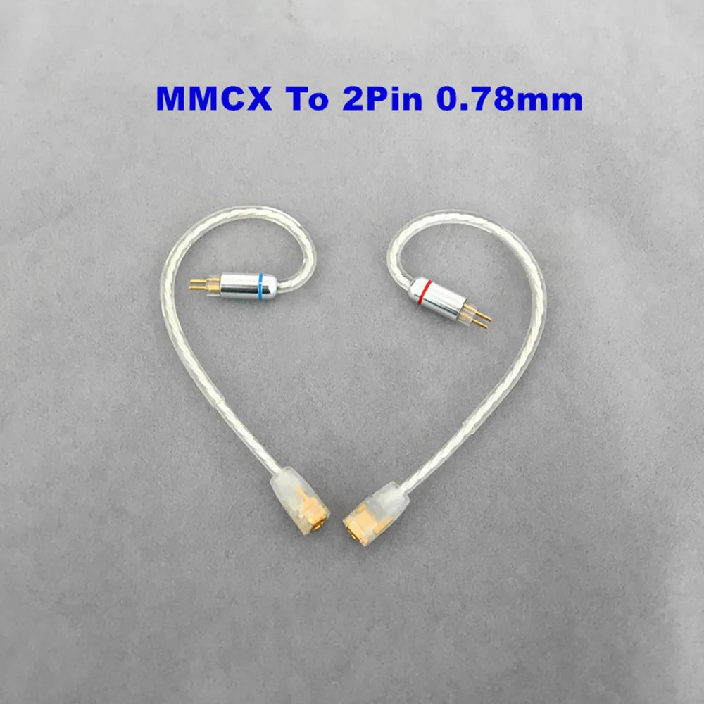 Кабель адаптер для наушников MMCX мама 2Pin 0 78 мм IM04 IE80 A2DC QDC папа|Аксессуары