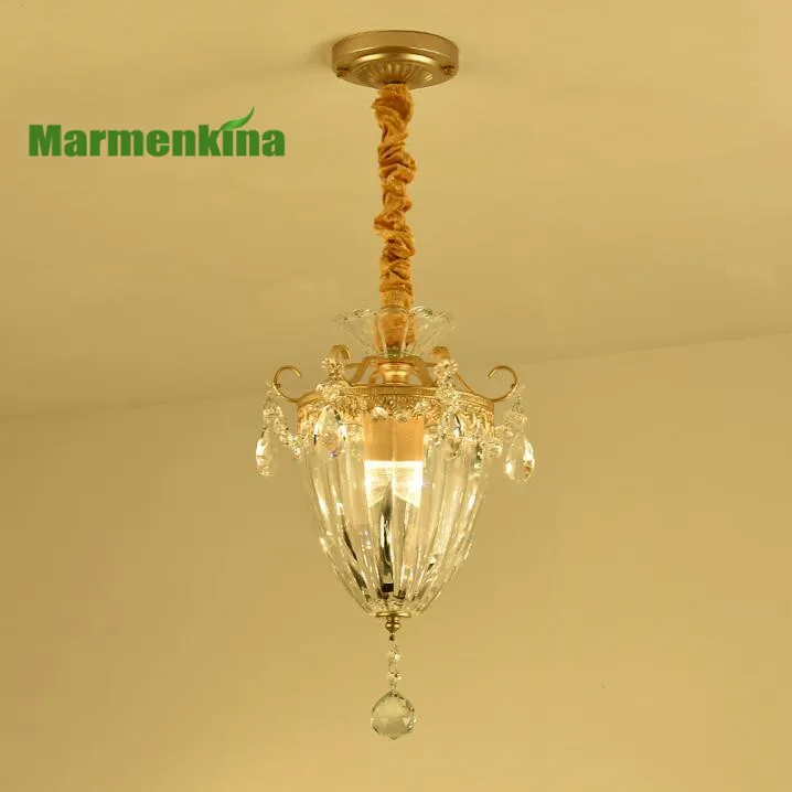 Хрустальный потолочный светильник для зала прихожей коридора бара стойка E27.