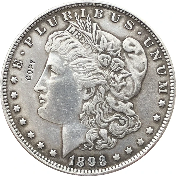 

Копия монеты доллара США 1893-CC
